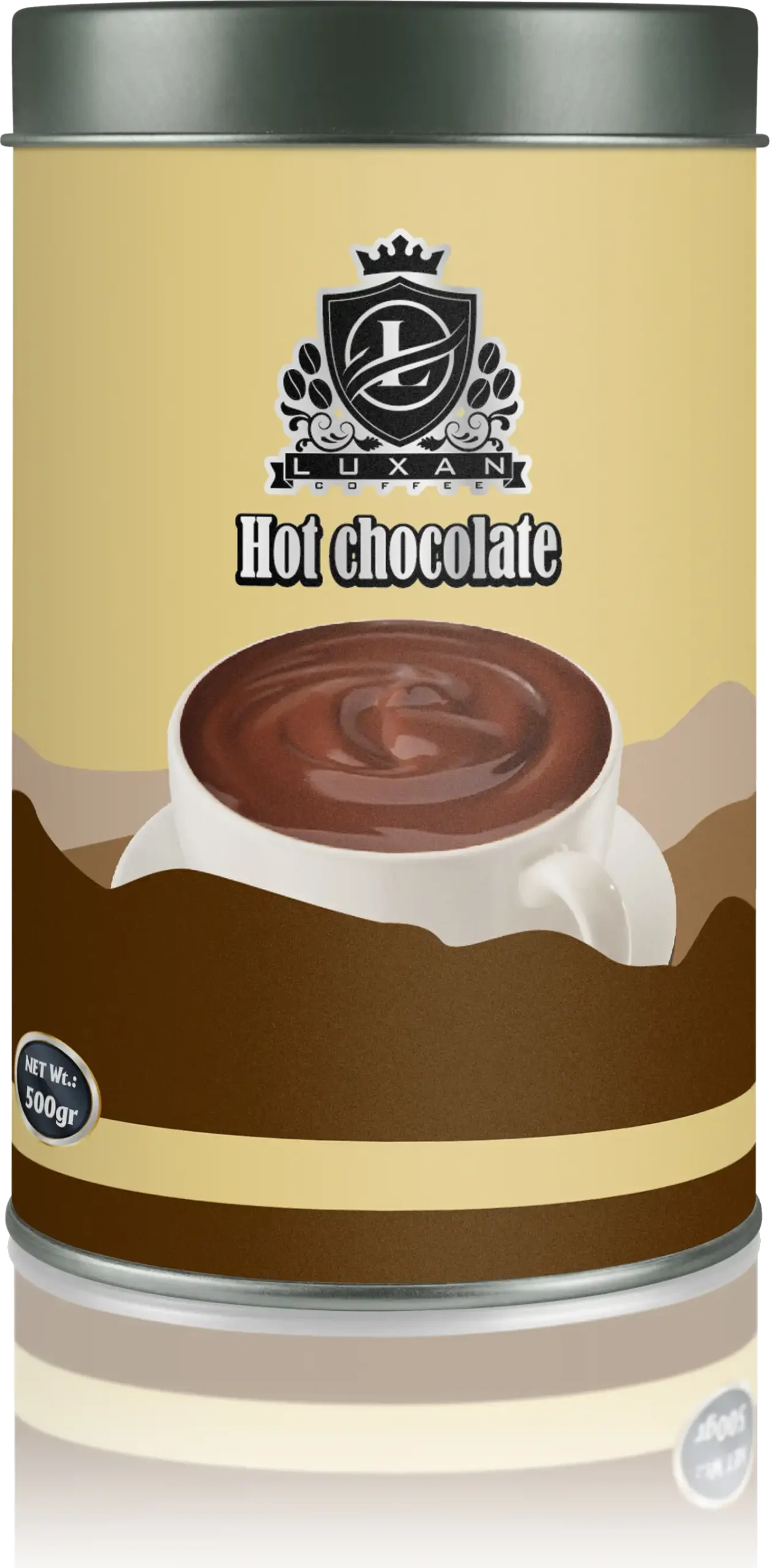 هات چاکلت قوطی 500گرمی